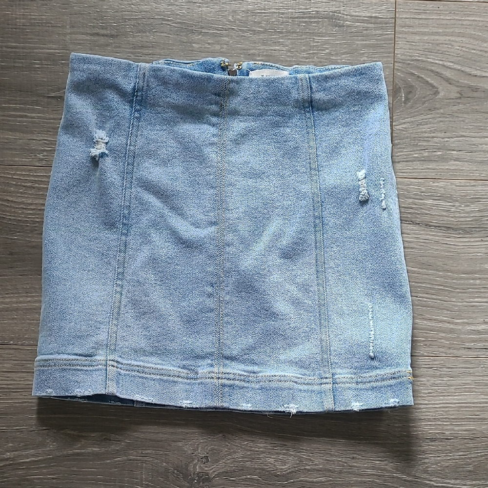 Stylish Blue Denim Skirt
